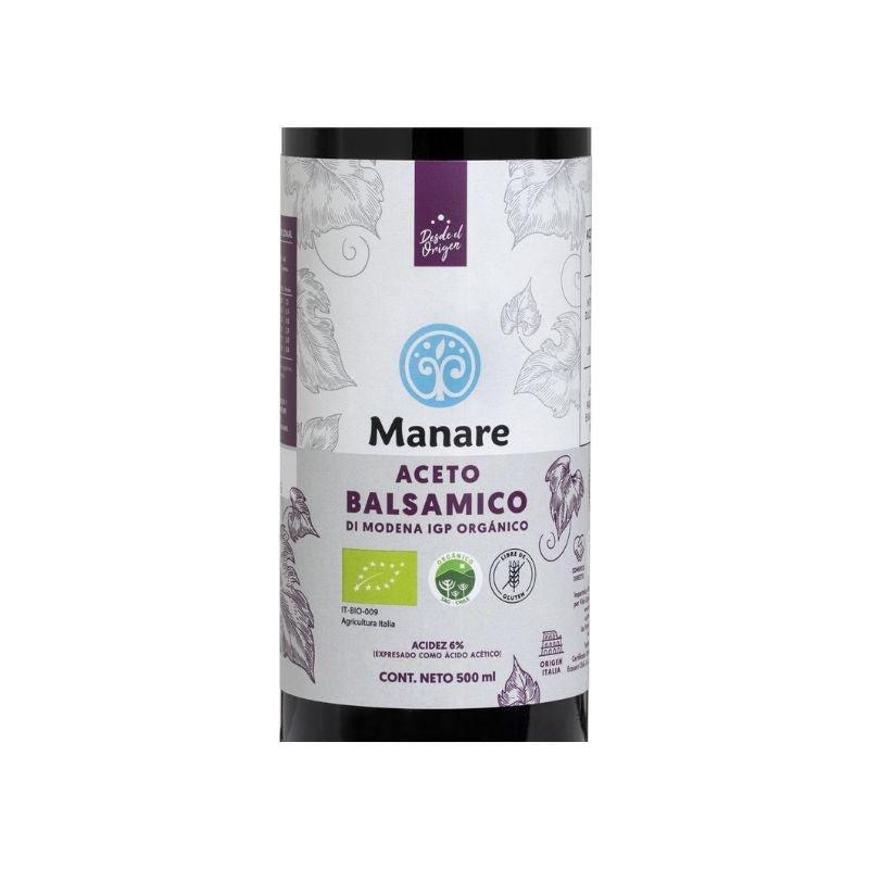 Aceto Balsámico Org 500 Ml - MANARE - Aldea Nativa
