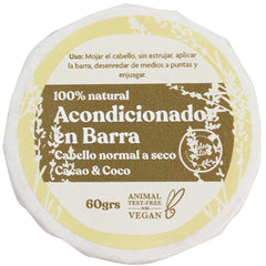 Acondicionador Solido Cacao Coco Aldea Nativa 60 Gr