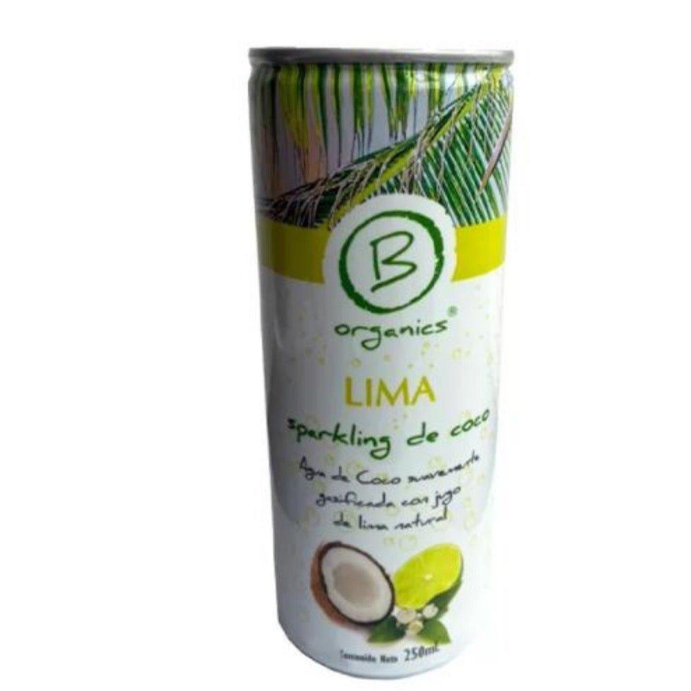 Agua De Coco Y Limón Gasificada 250 Ml - B ORGANICS - Aldea Nativa